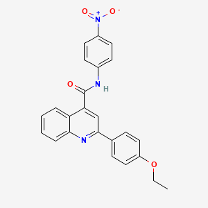 2-(4-ethoxyphenyl)-N-(4-nitrophenyl)-4-quinolinecarboxamide