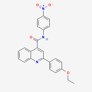 molecular formula C24H19N3O4 B5103260 2-(4-ethoxyphenyl)-N-(4-nitrophenyl)-4-quinolinecarboxamide 