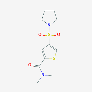 N,N-dimethyl-4-(1-pyrrolidinylsulfonyl)-2-thiophenecarboxamide