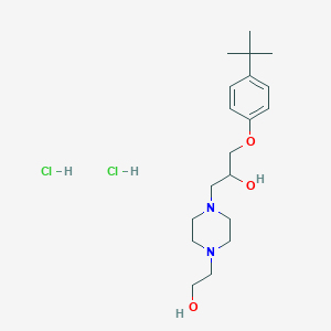 1-(4-tert-butylphenoxy)-3-[4-(2-hydroxyethyl)-1-piperazinyl]-2-propanol dihydrochloride