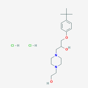 molecular formula C19H34Cl2N2O3 B5103311 1-(4-tert-butylphenoxy)-3-[4-(2-hydroxyethyl)-1-piperazinyl]-2-propanol dihydrochloride 