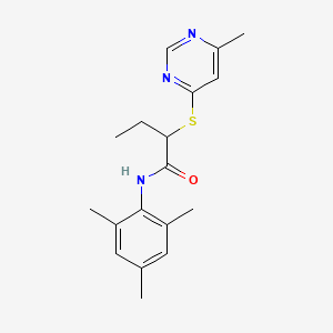 N-mesityl-2-[(6-methyl-4-pyrimidinyl)thio]butanamide