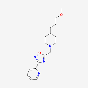 2-(5-{[4-(3-methoxypropyl)-1-piperidinyl]methyl}-1,2,4-oxadiazol-3-yl)pyridine
