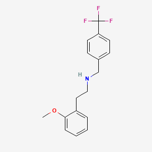 molecular formula C17H18F3NO B5103415 2-(2-methoxyphenyl)-N-[4-(trifluoromethyl)benzyl]ethanamine 