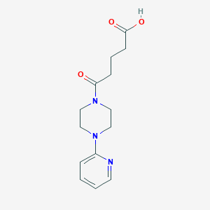 B510343 5-Oxo-5-(4-pyridin-2-ylpiperazin-1-yl)pentanoic acid CAS No. 698346-53-1