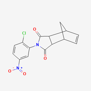 molecular formula C15H11ClN2O4 B5103435 4-(2-chloro-5-nitrophenyl)-4-azatricyclo[5.2.1.0~2,6~]dec-8-ene-3,5-dione 