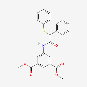 molecular formula C24H21NO5S B5103446 dimethyl 5-{[phenyl(phenylthio)acetyl]amino}isophthalate 