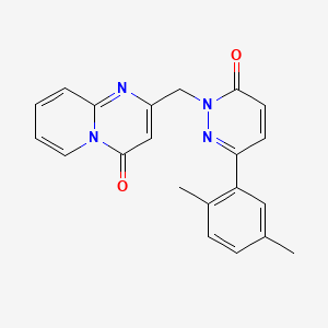 molecular formula C21H18N4O2 B5103452 2-{[3-(2,5-dimethylphenyl)-6-oxo-1(6H)-pyridazinyl]methyl}-4H-pyrido[1,2-a]pyrimidin-4-one 