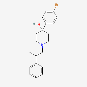 molecular formula C20H24BrNO B5103498 4-(4-bromophenyl)-1-(2-phenylpropyl)-4-piperidinol 