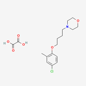 molecular formula C17H24ClNO6 B5103556 4-[4-(4-chloro-2-methylphenoxy)butyl]morpholine oxalate 
