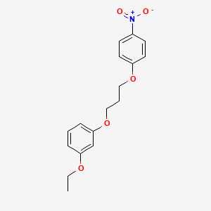 molecular formula C17H19NO5 B5103576 1-ethoxy-3-[3-(4-nitrophenoxy)propoxy]benzene 