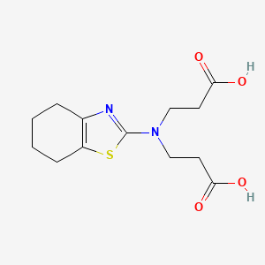 molecular formula C13H18N2O4S B5103613 3,3'-(4,5,6,7-tetrahydro-1,3-benzothiazol-2-ylimino)dipropanoic acid 