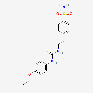 molecular formula C17H21N3O3S2 B5103616 4-[2-({[(4-ethoxyphenyl)amino]carbonothioyl}amino)ethyl]benzenesulfonamide 