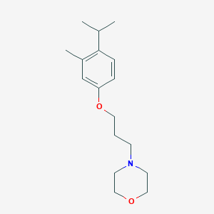 molecular formula C17H27NO2 B5103630 4-[3-(4-isopropyl-3-methylphenoxy)propyl]morpholine 