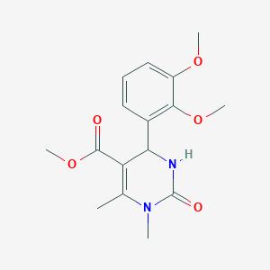 molecular formula C16H20N2O5 B5103636 methyl 4-(2,3-dimethoxyphenyl)-1,6-dimethyl-2-oxo-1,2,3,4-tetrahydro-5-pyrimidinecarboxylate 