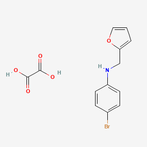 molecular formula C13H12BrNO5 B5103637 (4-bromophenyl)(2-furylmethyl)amine oxalate 