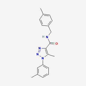 molecular formula C19H20N4O B5103653 5-methyl-N-(4-methylbenzyl)-1-(3-methylphenyl)-1H-1,2,3-triazole-4-carboxamide 