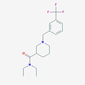 N,N-diethyl-1-[3-(trifluoromethyl)benzyl]-3-piperidinecarboxamide