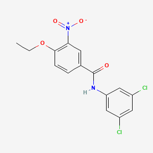 molecular formula C15H12Cl2N2O4 B5103686 N-(3,5-dichlorophenyl)-4-ethoxy-3-nitrobenzamide 