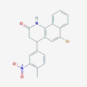 6-bromo-4-(4-methyl-3-nitrophenyl)-3,4-dihydrobenzo[h]quinolin-2(1H)-one