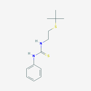 molecular formula C13H20N2S2 B5103781 N-[2-(tert-butylthio)ethyl]-N'-phenylthiourea 