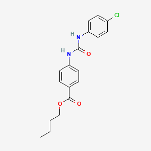 molecular formula C18H19ClN2O3 B5103782 butyl 4-({[(4-chlorophenyl)amino]carbonyl}amino)benzoate 
