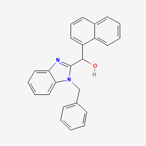 molecular formula C25H20N2O B5103825 (1-benzyl-1H-benzimidazol-2-yl)(1-naphthyl)methanol 