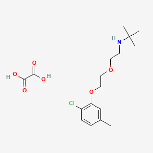 molecular formula C17H26ClNO6 B5103832 N-{2-[2-(2-chloro-5-methylphenoxy)ethoxy]ethyl}-2-methyl-2-propanamine oxalate 