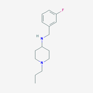 molecular formula C15H23FN2 B5103862 N-(3-fluorobenzyl)-1-propyl-4-piperidinamine 