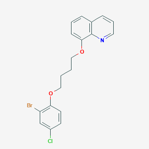 8-[4-(2-bromo-4-chlorophenoxy)butoxy]quinoline