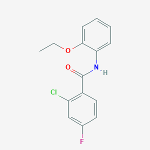 molecular formula C15H13ClFNO2 B5103885 2-chloro-N-(2-ethoxyphenyl)-4-fluorobenzamide 