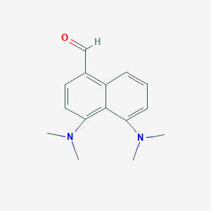 molecular formula C15H18N2O B5103892 4,5-bis(dimethylamino)-1-naphthaldehyde 