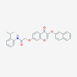 N-(2-isopropylphenyl)-2-{[3-(2-naphthyloxy)-4-oxo-4H-chromen-7-yl]oxy}acetamide