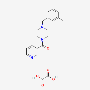 1-(3-methylbenzyl)-4-(3-pyridinylcarbonyl)piperazine oxalate