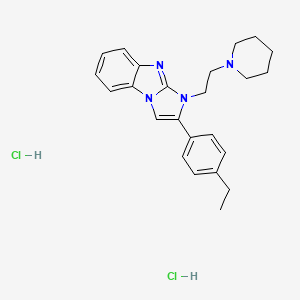 2-(4-ethylphenyl)-1-[2-(1-piperidinyl)ethyl]-1H-imidazo[1,2-a]benzimidazole dihydrochloride