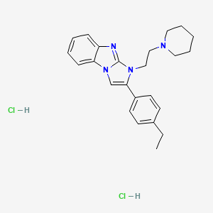 molecular formula C24H30Cl2N4 B5104002 2-(4-ethylphenyl)-1-[2-(1-piperidinyl)ethyl]-1H-imidazo[1,2-a]benzimidazole dihydrochloride 