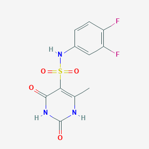 N-(3,4-difluorophenyl)-2-hydroxy-4-methyl-6-oxo-1,6-dihydro-5-pyrimidinesulfonamide