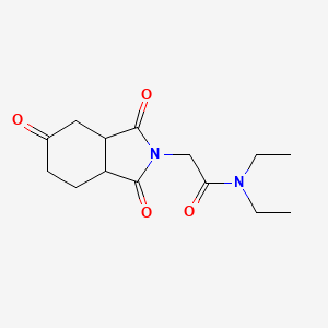 molecular formula C14H20N2O4 B5104040 N,N-diethyl-2-(1,3,5-trioxooctahydro-2H-isoindol-2-yl)acetamide 