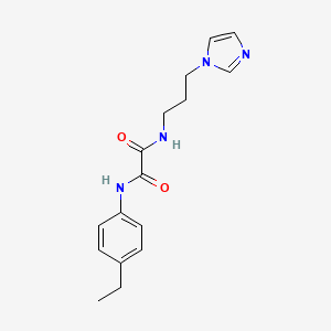 molecular formula C16H20N4O2 B5104074 N-(4-ethylphenyl)-N'-[3-(1H-imidazol-1-yl)propyl]ethanediamide 