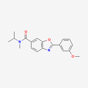 molecular formula C19H20N2O3 B5104091 N-isopropyl-2-(3-methoxyphenyl)-N-methyl-1,3-benzoxazole-6-carboxamide 