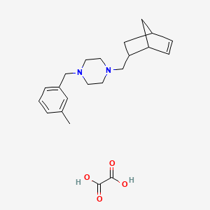 molecular formula C22H30N2O4 B5104137 1-(2-Bicyclo[2.2.1]hept-5-enylmethyl)-4-[(3-methylphenyl)methyl]piperazine;oxalic acid 