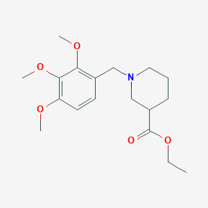 molecular formula C18H27NO5 B5104163 ethyl 1-(2,3,4-trimethoxybenzyl)-3-piperidinecarboxylate 