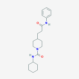 4-(3-anilino-3-oxopropyl)-N-cyclohexyl-1-piperidinecarboxamide