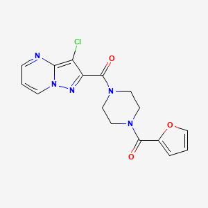 3-chloro-2-{[4-(2-furoyl)-1-piperazinyl]carbonyl}pyrazolo[1,5-a]pyrimidine