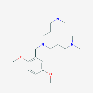 molecular formula C19H35N3O2 B5104196 (2,5-dimethoxybenzyl)bis[3-(dimethylamino)propyl]amine 