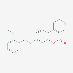 molecular formula C21H20O4 B5104208 3-[(2-methoxybenzyl)oxy]-7,8,9,10-tetrahydro-6H-benzo[c]chromen-6-one 