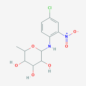 molecular formula C12H15ClN2O6 B5104226 N-(4-chloro-2-nitrophenyl)-6-deoxy-alpha-L-mannopyranosylamine 