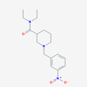 molecular formula C17H25N3O3 B5104234 N,N-diethyl-1-(3-nitrobenzyl)-3-piperidinecarboxamide 