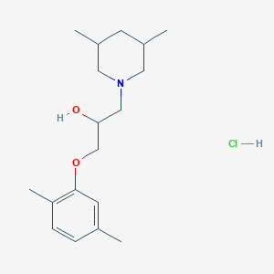 1-(2,5-dimethylphenoxy)-3-(3,5-dimethyl-1-piperidinyl)-2-propanol hydrochloride