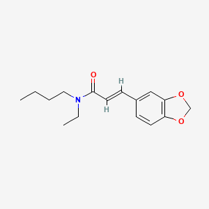 3-(1,3-benzodioxol-5-yl)-N-butyl-N-ethylacrylamide